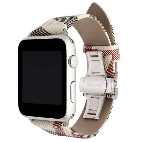 apple watch burberry bands|burberry watch band men.